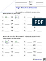 Rounding Integer Numbers by Comparison