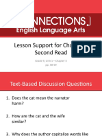 Lesson Support For Chapter 4 Second Read: Grade 9, Unit 1-Chapter 4 Pp. 58-59