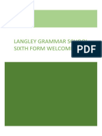 Langley Grammar School Sixth Form Welcome Pack