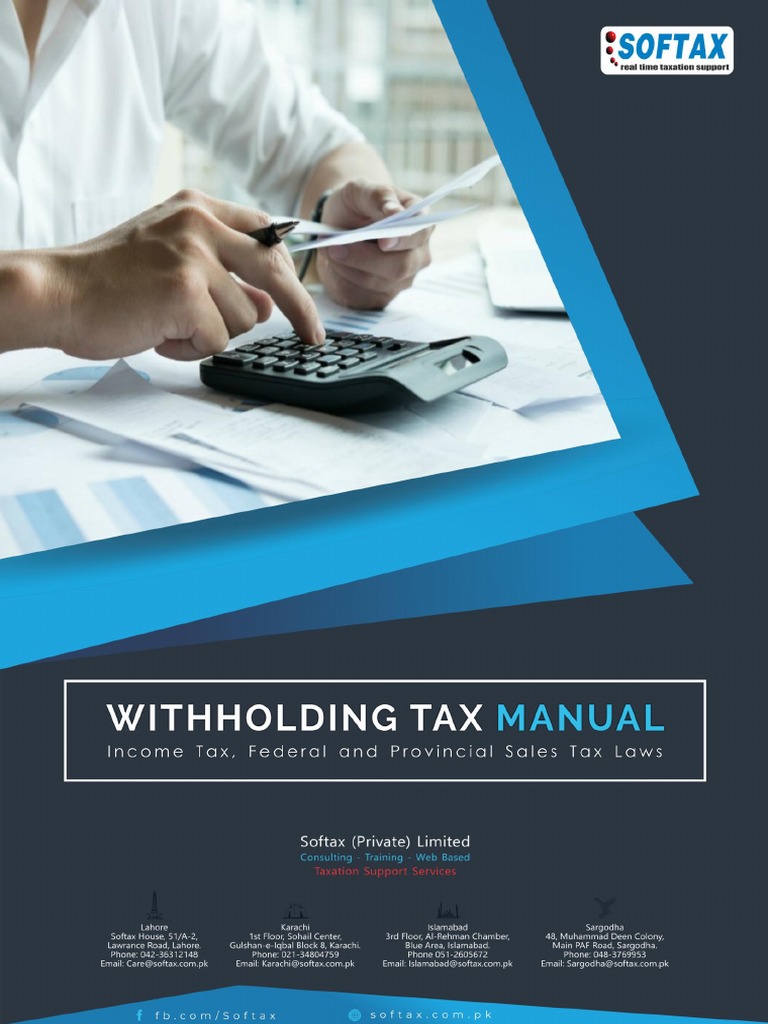 WHT Manual | PDF | Taxation In The United States | Taxes