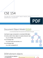 Lecture 18: The Document Object Model (Dom) Unobtrusive Javascript
