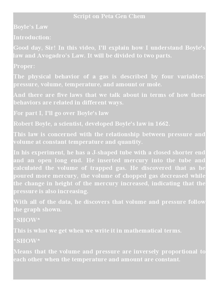 Script On Peta Gen Chem | PDF | Gases | Quantity