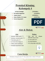 Bioteknologi Farmasi - Kelompok 4 - Protokol Kloning