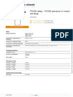 Product Data Sheet: Pt100 Relay - Pt100 Sensors in Motor Winding