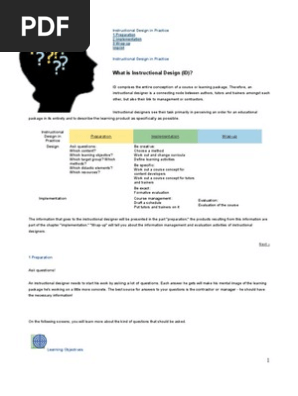 Instructional Design