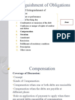 Causes of Extinguishment of Obligations