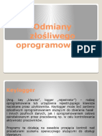 Odmiany Złośliwego Oprogramowania