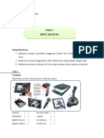 Unit 3 Input Devices: Kompetensi Dasar