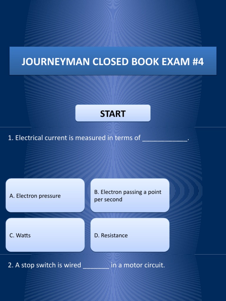 Journeyman Closed Book Exam4 (v2.0) PDF Insulator (Electricity) Electric Power
