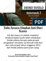 KASUS KORUPSI Djoko Susilo