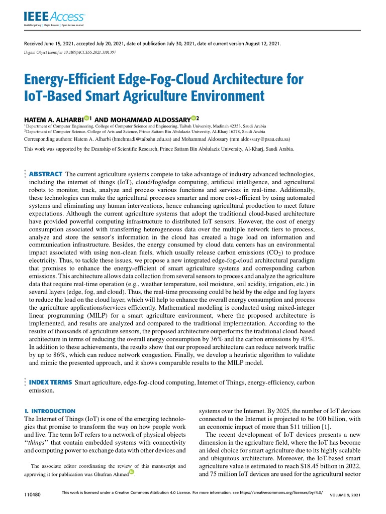 Energy-Efficient Edge-Fog-Cloud Architecture For Iot-Based Smart ...