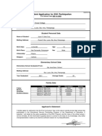 Sample ESC Application Form