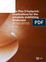 The Plan S Footprint: Implications For The Scholarly Publishing Landscape
