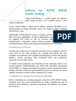 Considerations For ASTM D3039 Composite Tensile Testing