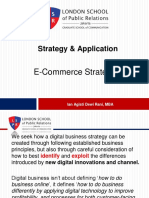 Strategy & Application: E-Commerce Strategies