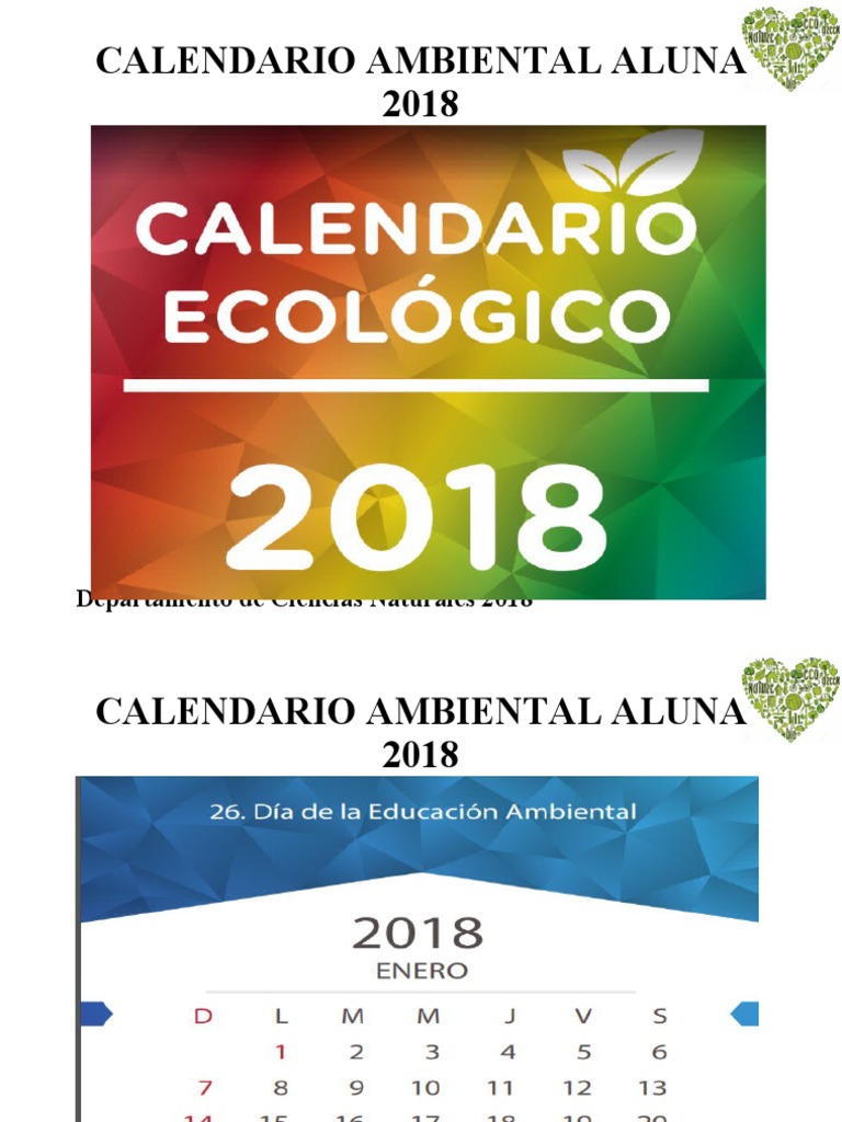 Calendario Ambiental PDF