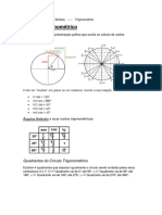 Trigonometria Circulo Funções