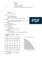 Production Possibilities Frontier