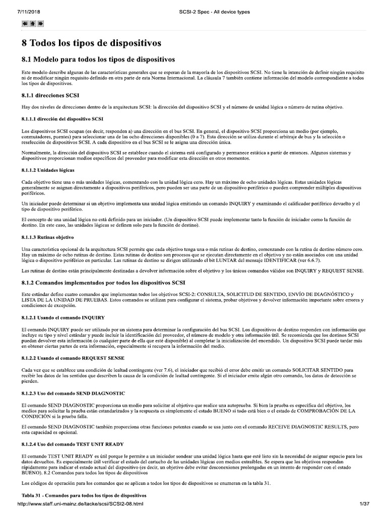 SCSI-2 Spec - All Device Types | PDF | Physical Layer Protocols ...
