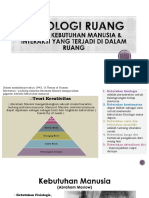 PSIKOLOGI RUANG HIRARKI KEBUTUHAN - Maslow