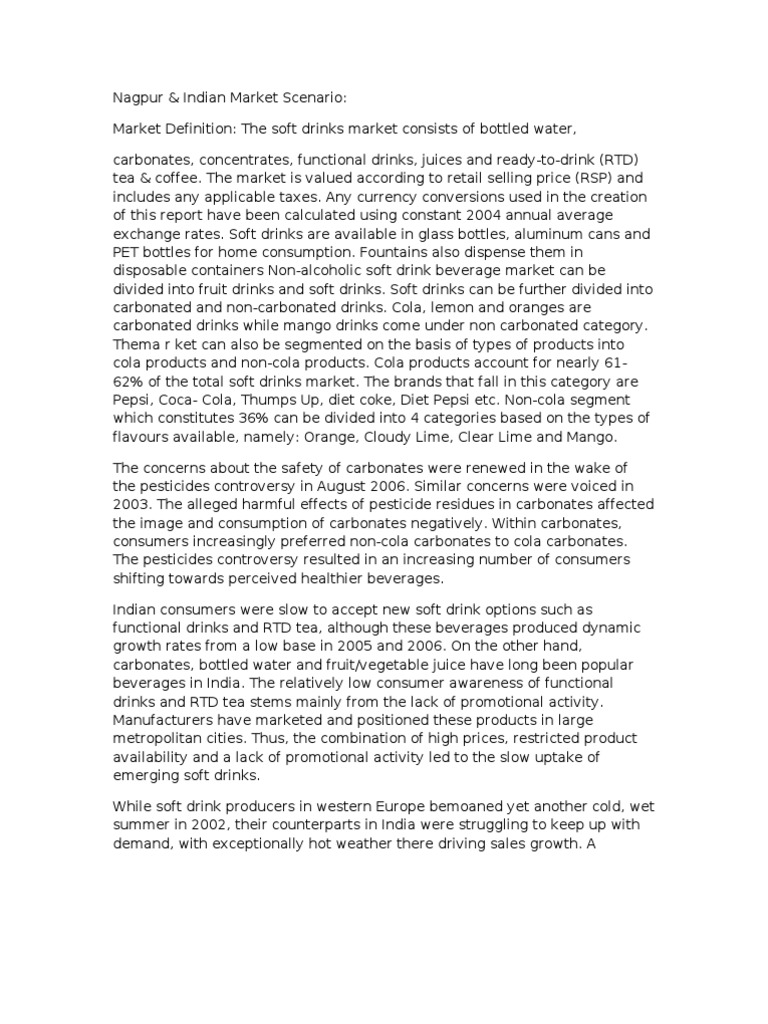 Nagpur PDF Pepsi Soft Drink