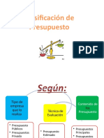 Clasificacion de Presupuesto