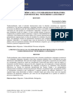 A Protecção Legal Da Vulnerabilidade Dos Migrantes Na Europa