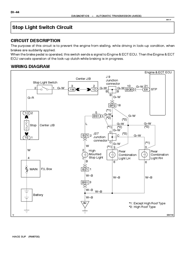 Stop Light Switch Circuit PDF Switch Transportation Engineering
