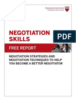 Negotiation Skills: Free Report