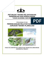 Petunjuk Teknis Pelaksanaan Pendidikan Dan Pengajaran Tahun Akademik 2020.2021 Program Studi PWK Universitas Trisakti