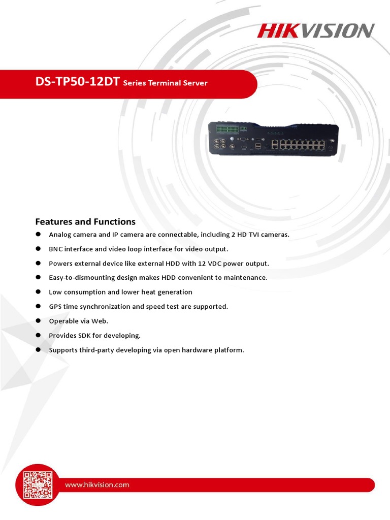 DS-TP50-12DT Terminal Server Overview | PDF | Hard Disk Drive ...