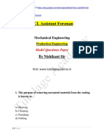 NCL Assistant Foreman: Mechanical Engineering