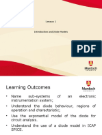 Lesson 1- Introduction and Diode Models