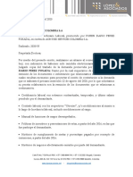 SOLICITUD DE DOCUMENTOS RUBEN DARIO PEREZ POSADA Vs AON RISK SERVICES (2020-53) JDO 13 MED