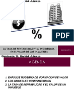 La Tasa de Rentabilidad en Valoración de Bienes Inmuebles - Dr. David Alzate