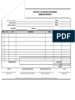 PSI-HSE-0002 Formato de Orden de Servicio