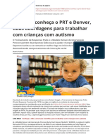 Autismo Conheca o Prt e Denver Duas Abordagens Para Trabalhar Com Criancas Com Autismopdf