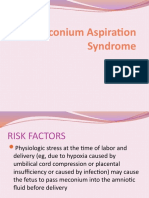 Meconium Aspiration Syndrome