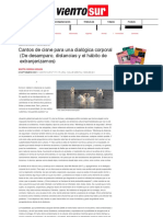 Cantos de cisne para una dialógica corporal (De desamparo, distancias y el hábito de extranjerizarnos) - Viento Sur