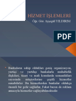 Hizmet İşlemleri: Öğr. Gör. Ayşegül YILDIRIM