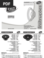 Linha SDS 800 W RMS de Alto-Falantes | PDF | Engenharia Elétrica