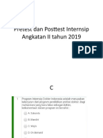 27960_Pretest dan Posttest Internsip Angkatan II tahun 2019