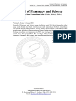 Journal of Pharmacy and Science: Jurnal Ilmiah Ilmu Farmasi Dan Sains (Kimia, Biologi, Fisika)