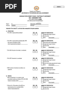 BDC Self Assessment Form