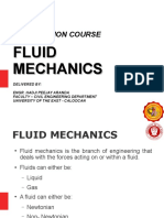 Correlation Course: Fluid Mechanics