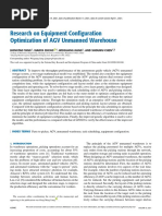 Research On Equipment Configuration Optimization of AGV Unmanned Warehouse