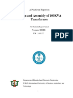 Design and Assembly of 100KVA Transformer: A Practicum Report On