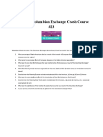 Questions: Columbian Exchange Crash Course #23