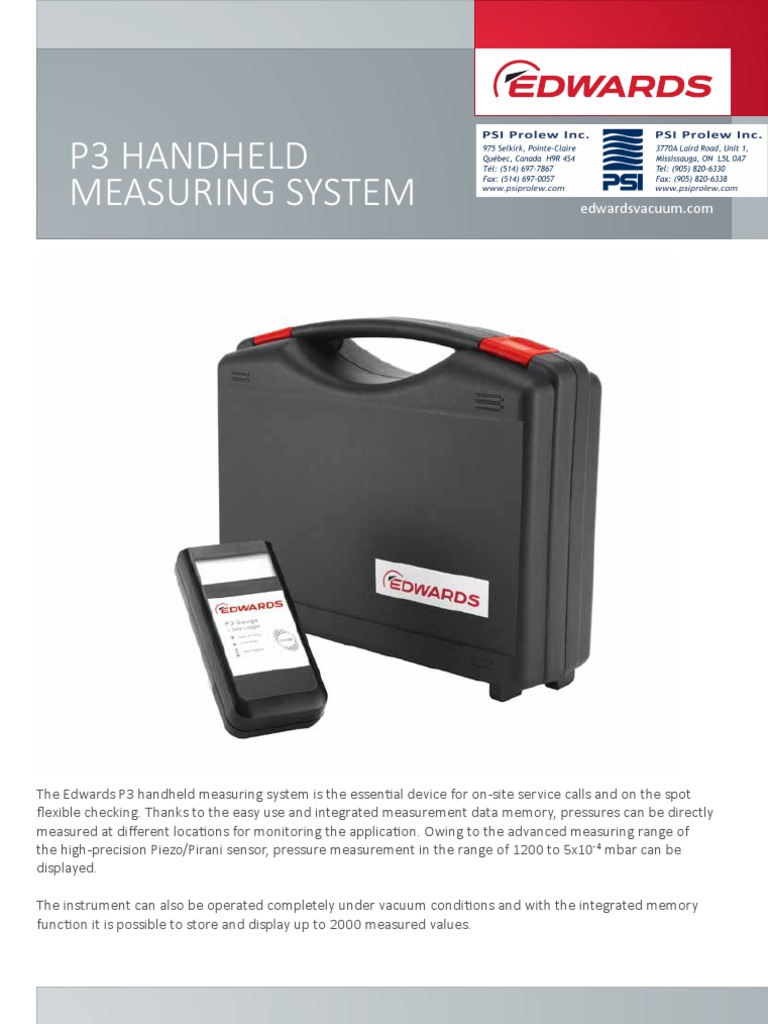 Edwards Vacuum Measurement Guide – PQRB