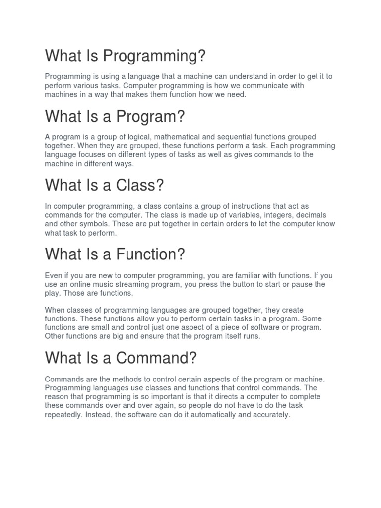 What Is Programming | PDF | Computer Programming | Programmer